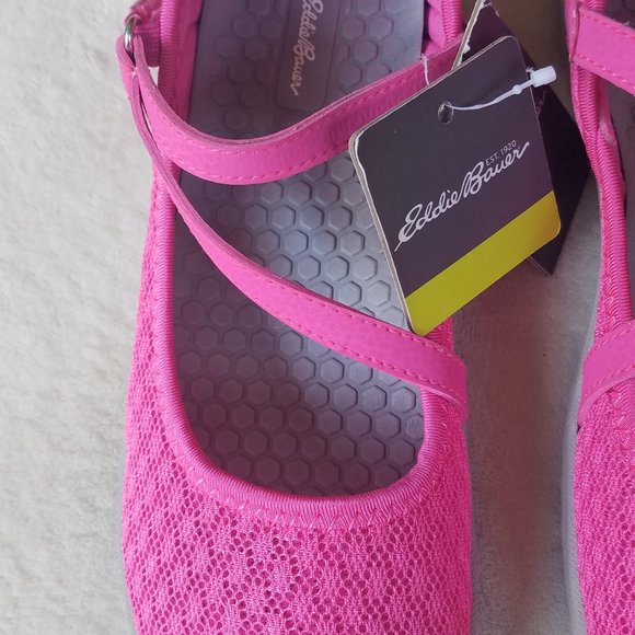 Girls Eddie Bauer Leeanne Pink Mary Jane Shoes NWT - Picture 2 of 7